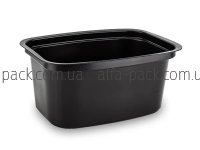 Упаковка прямокутна ПП 116-500 чорна