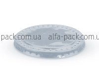 Кришка на стакан плоска без отвору ПП 95 мм 