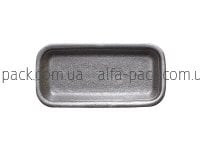 Food tray foam polystyrene black 030-TR