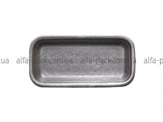 Food tray foam polystyrene black 030-TR