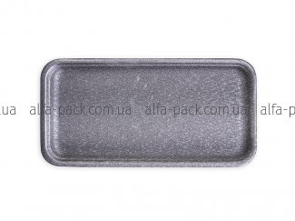 Food tray foam polystyrene black 024-TR