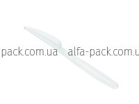 Ніж пластиковий прозорий щільний