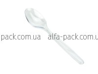 Ложка пластикова столова прозора щільна