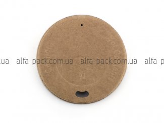 Lid paper 91 mm for a cup 440 ml kraft