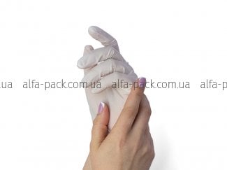Рукавички латексні білі (розмір 8-9/L)