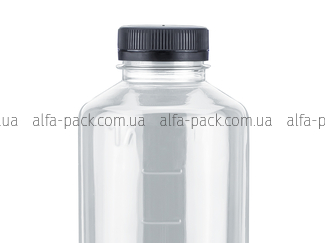 1 liter round measuring bottle with a wide mouth + cork