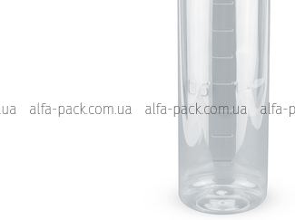 1 liter round measuring bottle with a wide mouth + cork