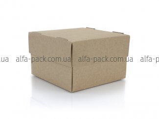 Коробка паперова крафт 125*125*80 мм
