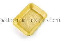 Food tray foam polystyrene yellow М-2-30