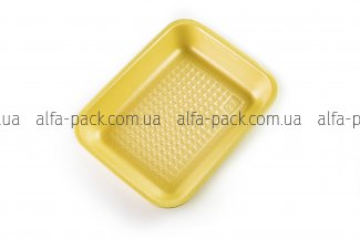 Food tray foam polystyrene yellow М-2-30