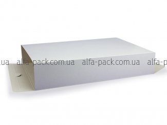 Коробка паперова біла 265*175*50 мм