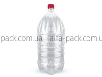 Bottle PET of 3 L with lid