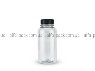 Bottle 0.25 L transparent 38 mm neck + lid