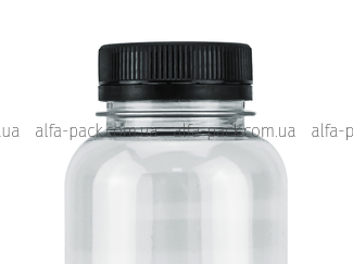 Bottle 0.25 L transparent 38 mm neck + lid
