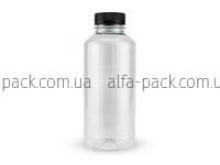 Bottle 0.5 L transparent 38 mm neck with lid