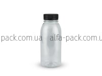Bottle 0.3 L transparent 38 mm neck + lid