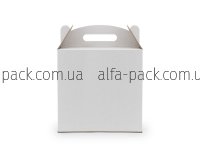 Коробка картонна біла для торта 300*300*300 мм