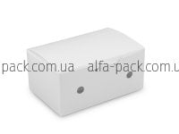 Коробка паперова біла з отворами 130*85*60 мм