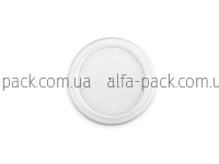 Кришка плоска 60 мм на стакан 110 мл біла