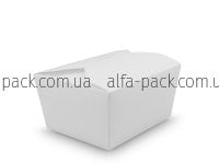 Ланч-бокс паперовий №1 білий 113*90*64 мм