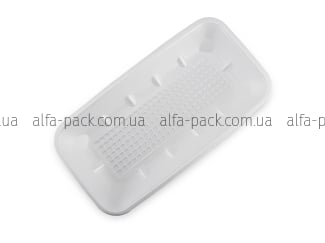 Food tray foam polystyrene white М-1-35