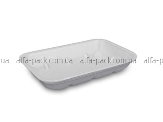 Food tray foam polystyrene white М-3-33