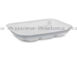 Food tray foam polystyrene white M-4-25