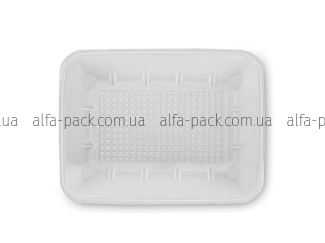 Food tray foam polystyrene white М-6-35