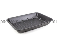 Food tray foam polystyrene black М-6-35