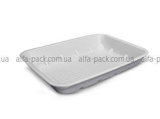 Food tray foam polystyrene white М-6-35