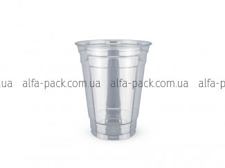 Cup plastic pet for cocktail 400 ml