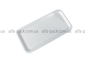 Food tray foam polystyrene white 055-TR