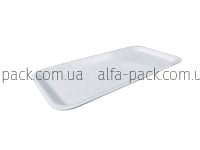 Food tray foam polystyrene white 055-TR