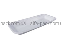 Food tray foam polystyrene white 056-TR