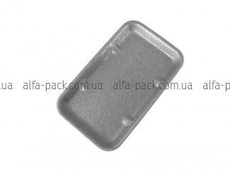 Food tray foam polystyrene black 069-TR