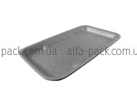 Food tray foam polystyrene black 069-TR