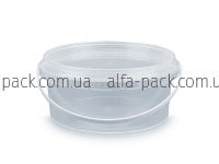 Відро пластикове прозоре 500 мл