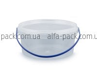 Відро пластикове прозоре 500 мл