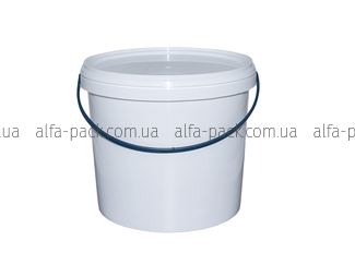 Round bucket 5 Ls white