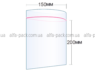 Пакет з замком zip-lock 150*200 мм